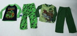 Boys Lot 2 Minecraft Jurassic World 2 Piece Pajama Sets Size XSW 4/5 NEW - Picture 1 of 4