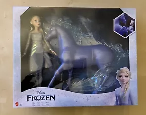 Disney Frozen Elsa & Nokk bambola playset spirito acqua cavallo giocattolo figura Nook NUOVO UK - Foto 1 di 6