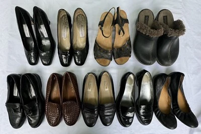 Lote 9 Zapatos Mujer Etienne Aigner Talbot Floran's Dansko Tacón Bloque Plano 8.5 / 9M Foto 1 de 4