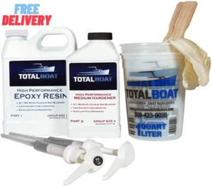 -510822 High Performance Epoxy Kit, Crystal Clear Marine Grade Resin and Hardene - Picture 1 of 12