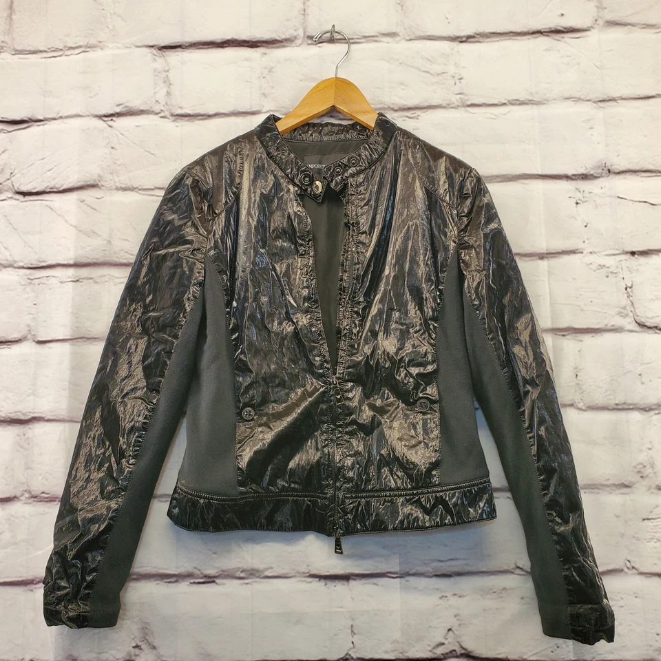 Chaqueta EMPORIO ARMANI Mujer 8 Cremallera Completa Manga Larga Negra Foto 1 de 4