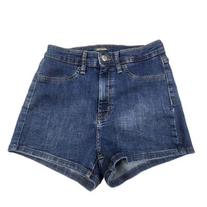 Wild Fable Junior Women's Jeans Shorts Sz 6/28 Blue Highest Rise Stretch - Picture 1 of 9