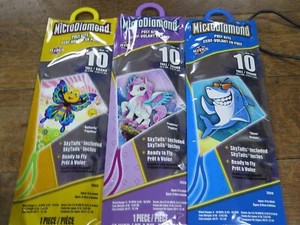 3 Sellados - MicroDiamond Poly Kites Mariposa Pegaso Tiburón Listo para Volar 10 pulgadas - Imagen 1 de 9