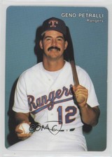 1992 Mother's Cookies Texas Rangers Stadium Giveaway Geno Petralli #7