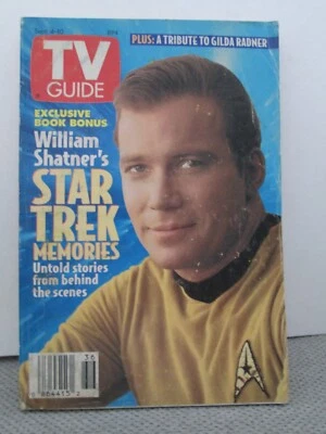 TV GUIDE 1993 September 4-10 Star Trek Captain Kirk William Shatner VTG Magazine - Image 1 of 2