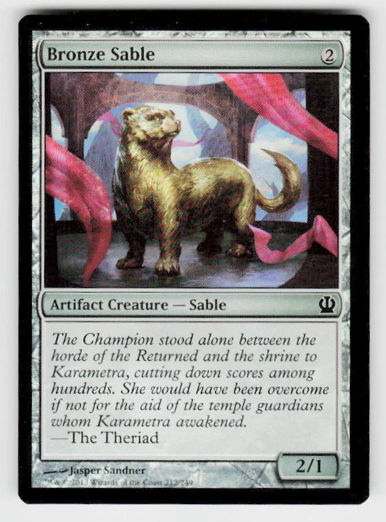 Theros #212 Bronze Sable FOIL - Image 1 of 2