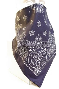 Windproof Fleece Navy Prospector Style Bandana Motorcycle Face Mask - Picture 1 of 1