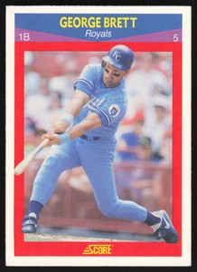 GEORGE BRETT - 1990 SCORE MLB 100 Superstars #76 Kansas City Royals