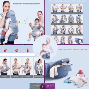Zaino marsupio ergonomico neonato marsupio neonato seggiolino alla moda anteriore - Foto 1 di 13