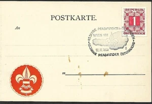 AUSTRIA 1956 PICTURE POST CARD WITH BOY SCOUT POST MARK - Picture 1 of 2