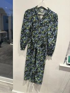 River Island floral wrap midi dress in green Size 6 - Picture 1 of 9
