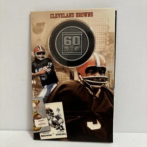 Bill Willis Cleveland Browns 60th Anniversary Promo Coin & Card Football HOF - Picture 1 of 9