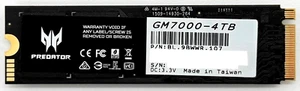 Acer Predator GM7000 4TB NVMe PCIe Gen4 x4 M.2 2280 SSD Up to 7400 MB/s - Picture 1 of 2