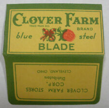 Vintage Razor Blade CLOVER FARM Stores One Wrapped Blade Seldom Seen