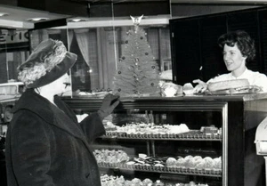 a5 1950's ? Negative vitnage bakery christmas tree 914a - Picture 1 of 2