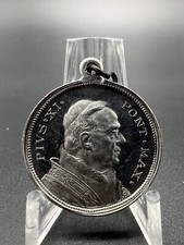 1925 POPE PIUS XI JUBILEE YEAR ROME ALUMINUM MEDAL - A21