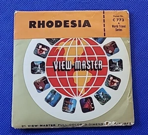 UNIVERSAL C773 RHODESIA Africa World Travel view-master 3 Reels Packet - Picture 1 of 8