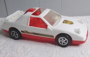 Vtg 1980s Processed Plastic Co. PONTIAC FIERO GT Toy Car 11" USA MADE 