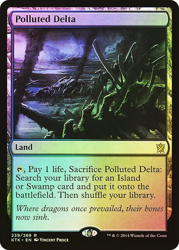 FOIL Polluted Delta ~ Khans of Tarkir [ Excellent+ ] [ Magic MTG ] - Image 1 of 1