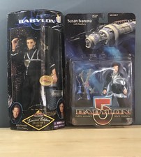 Lot of 2 Babylon 5 Exclusive Premiere Susan Ivanova W/ Starfury + John Sheridan