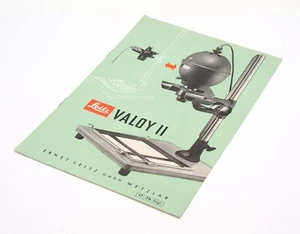 Leica Leitz Valley II Instruction Manual - UK Dealer - Picture 1 of 2