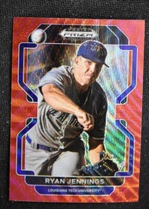 2022 Prizm Draft Picks Baseball Base Red Wave #PDP128 Ryan Jennings