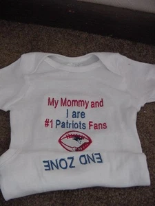 New England Patriots Football Baby Infant Newborn creeper Bodysuit Boys Girls - Picture 1 of 1