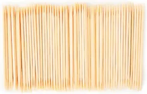 2400 Count Bamboo Wooden Toothpicks - Wood Round Double-Points Teeth Tooth Picks - Picture 1 of 7