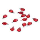 50pcs 10*14mm Crystal Bead Charms Faceted Glass Charm  for Jewelry Making