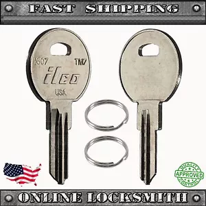 Pair of Uncut RV Keys - Trimark TM7 / 1607 / TRM-4 - Recreational Vehicle Keys - Bild 1 von 2