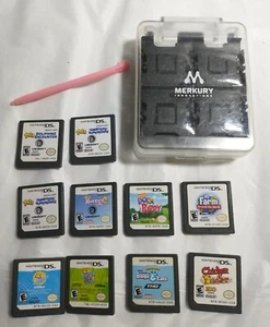 Nintendo DS 10 GAMES LOT w/ Hard Case Petz ZhuZhu Dora Dogs & Cats Hamster Farm - Picture 1 of 9