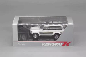 KengFai 1/64 Scale Toyota Land Cruiser LC80 White Diecast Car Model Toy - Picture 1 of 6