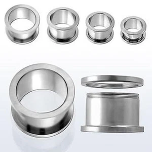 SPINA TUNNEL CARNE ORECCHIO PIERCING ORECCHIO CHIRURGO ACCIAIO 316 L 1,2 MM - 19 MM - Foto 1 di 1