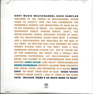 VA Sony Super Audio PROMO SACD Sampler CD! Roger Waters MILES DAVIS James Taylor - Picture 1 of 2