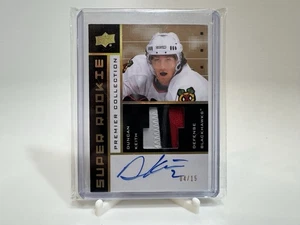 2017-18 Upper Deck Premier Tribute Gold /15 Duncan Keith Patch Auto HOF - Picture 1 of 2
