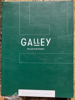 New Galley Pasta Drying Rack, 9.25-inch H x 12.5 L Acacia Wood, Collapsible - Image 1 of 4