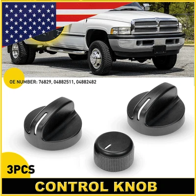 For 94-97 DODGE RAM 1500 2500 3500 76829,04882511 HVAC Control Heater Knob Parts - Image 1 of 4