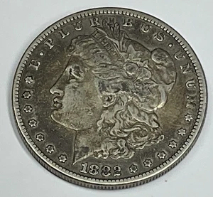 1882 Morgan Silber Dollar 1 Dollar US Münze - Bild 1 von 2
