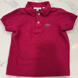 Lacoste Kinder Poloshirt Petit Piqué dunkelrosa Größe 3 - Bild 1 von 4