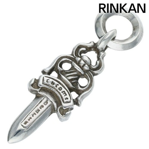 CHROME HEARTS cuori cromati #5DAGGER #5ダーチャーム charm collana argento top uomo #5 Usatob8