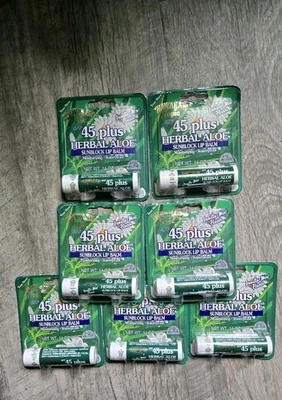 Bálsamo labial bloqueador solar de aloe a base de hierbas menta vainilla Hawaiian Tropic 45 Plus 7 0,14 oz NUEVO Foto 1 de 3