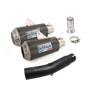 For Honda CM300 Rebel 500 2017-2025 Exhaust Mid Link Pipe Carbon Fiber Muffler - Picture 1 of 11