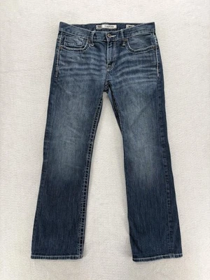 Pantalones de mezclilla BKE Carter con hebilla para hombre 30S azul pierna recta puntada en contraste grunge Foto 1 de 4