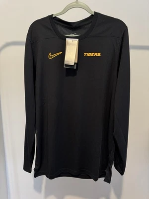 Nike Mizzou Tigers Long Sleeve Shirt L | Dri-FIT | NWT $60 | Official Sideline - Image 1 of 4