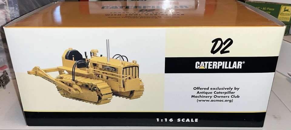 SPECCAST ACMOC Caterpillar Cat D2 Crawler Tractor with Tool Bar Ripper 1/16 - Image 1 of 4