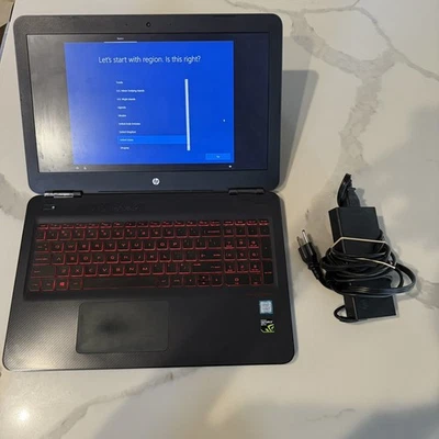 HP OMEN 15 Gaming Laptop, NVIDIA GTX 1050ti, 15.6" UHD, i7-7700HQ, 16GB, SSD+HDD - Image 1 of 4