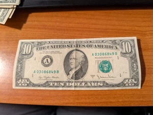 1977A Boston $10 Federal Reserve Note Bill - Picture 1 of 2