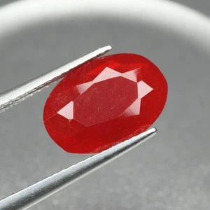 0.94 Ct Beautiful Perfect Oval Cut 10.6x7 MM 100% Natural Red Ethiopia Fire Opal - Picture 1 of 5