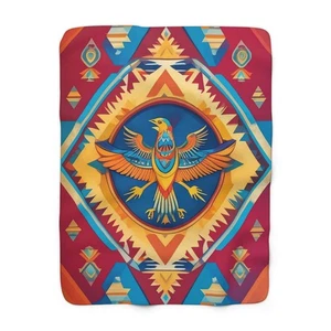 Lebendige Sherpa Fleecedecke - gemütliche Wohndeko, Geschenk für Sie,  - Bild 1 von 9