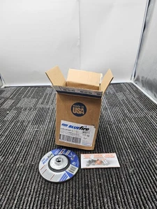 (QTY 10) Norton Bluefire 43211 Type 27 Center Wheel 4-1/2" X 1/8" X 5/8-11 - Picture 1 of 6